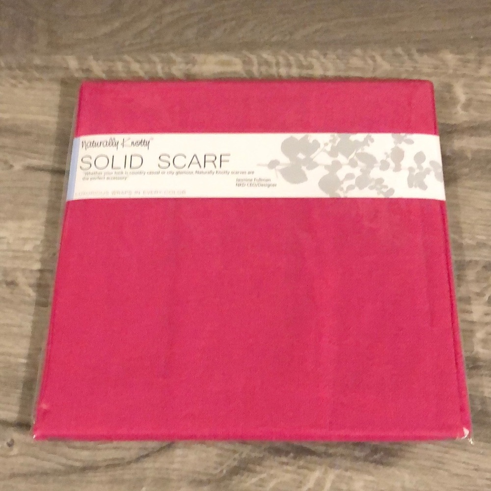 Naturally Knotty Solid Scarf Cabaret Color New